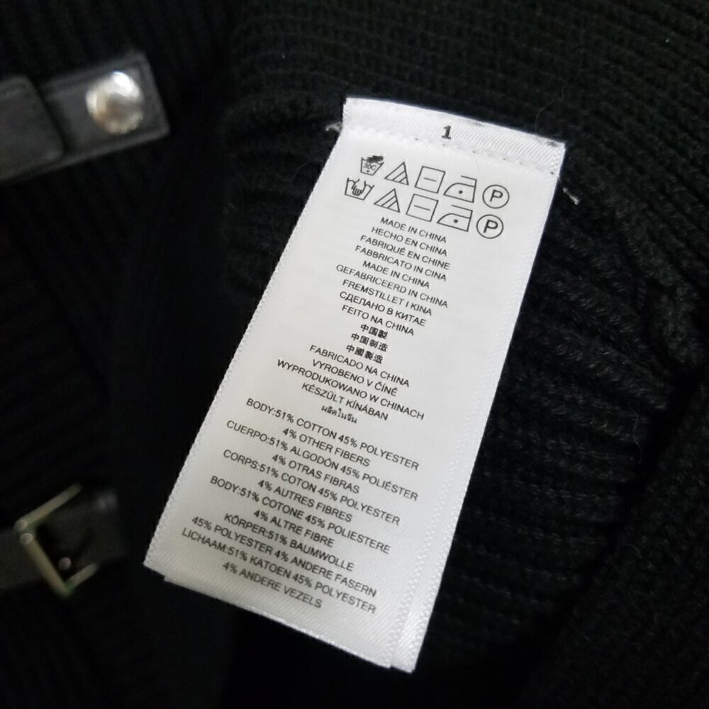 NWT MICHAEL Michael Kors Zip-Up Sleeveless Sweater Black Size 1X - Picture 7 of 8